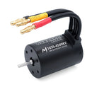 SURPASS HOBBY M3650 M3660 3.175mm Shaft 4.0mm Gold-Plated Connectors All-Black Waterproof Brushless Motor for 1/10 RC Car Models