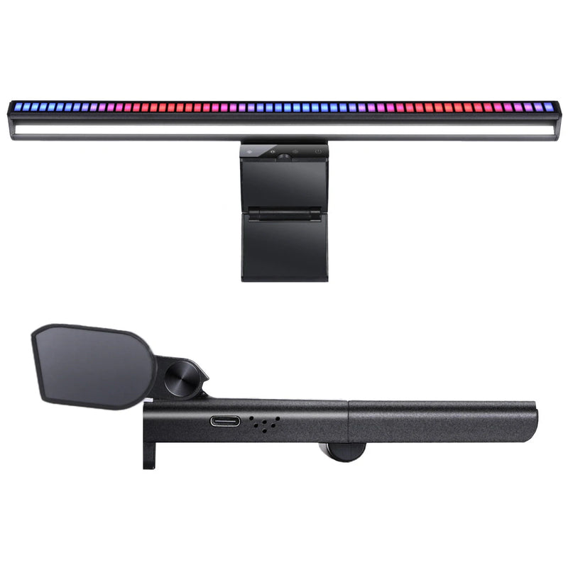 BlitzWolf BW-NEW CML4 RGB Gaming Monitor Light Bar APP Control Dual Light Source Adjustable Light Color Temperature Eye Protection Anti-Glare USB e-Reading Light Touch Control for Home Office PC Computer