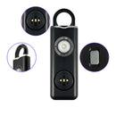 Personal Safety Siren 130dB Siren Strobe Key Chain 3 Colors Anti Robbery Call for Help Alarm