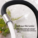 360 Rotatable 304 Stainless Steel Kitchen Silicone Tube Faucet Hot And Cold Brushed Universal Rotatable Vegetable Sink Faucet
