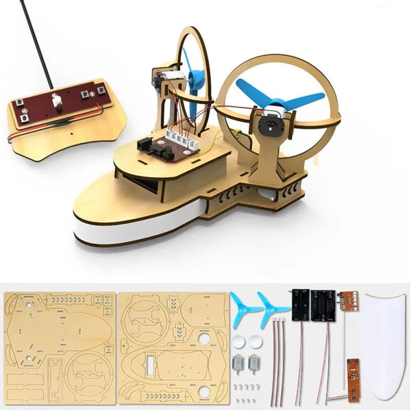 SY152 Wooden Remote Control Boat Assembly Kits Toys DIY Handmade STEM Education Children's Science Experiment Tools