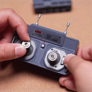 WENNANFENG BRRRRT 1/64 2.4G Mini RC Tank Desktop Simulation Battle Tracked Full Proportional Remote Control Shooting Vehicles Models with Infrared Combat 360 Rotating Turret Micro Toys