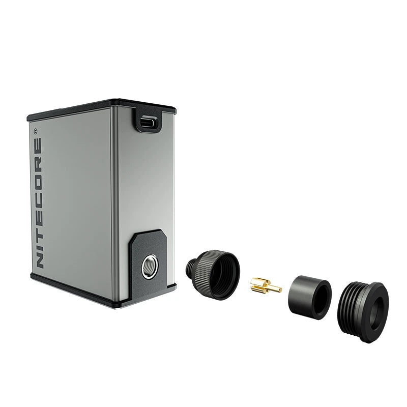 Nitecore EBP10 Electric Bike Air Pump 83W 144PSI 6 Inflation Modes LED Digital Gauge High Pressure Display Portable Cycle Car Motorbike Football Inflator with Valves