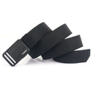 TUSHI 120cm Metal Buckle Tactical Belt Nylon Wistand Inserting Buckle Military Fan for Men Women