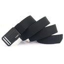 TUSHI 120cm Metal Buckle Tactical Belt Nylon Wistand Inserting Buckle Military Fan for Men Women