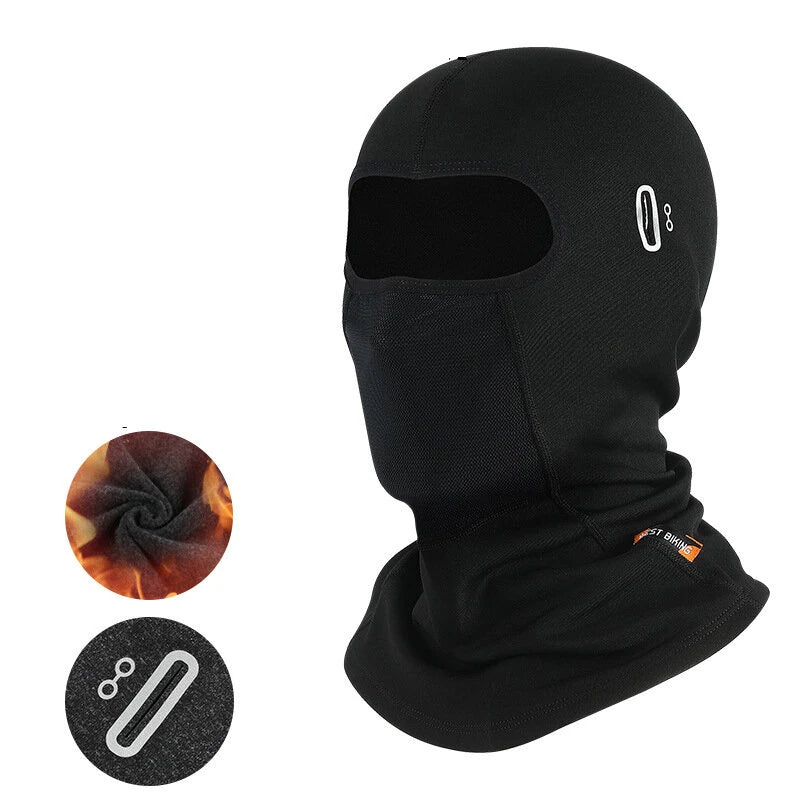 WEST BIKING Thermal Men's Hat Winter Cycling Protective Geasr Windproof Bike Helmet Liner Breathable Balaclava Face Mask Headwear for Skiing Skating Biking