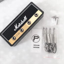 Modern Melody Music Note Key Holder Storage Box Rack Wall Mounted Key Holder Guitar Keyring Hook Holder with 4 Guitar Plugs