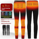 TENGOO HT-08A Women Electric Heated Trousers - 8 Heating Areas, 3 Temperature Control, Waterproof Winter Warm Thermal Leggings Pants for Outdoors