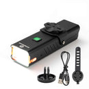 OFFBONDAGE 350LM Bicycle Headlight Digital Display Power Lightweight Waterproof Aluminum Alloy Strong Flashlight Type-C Charging Bike Front Light for MTB Outdoor Night Riding Safety