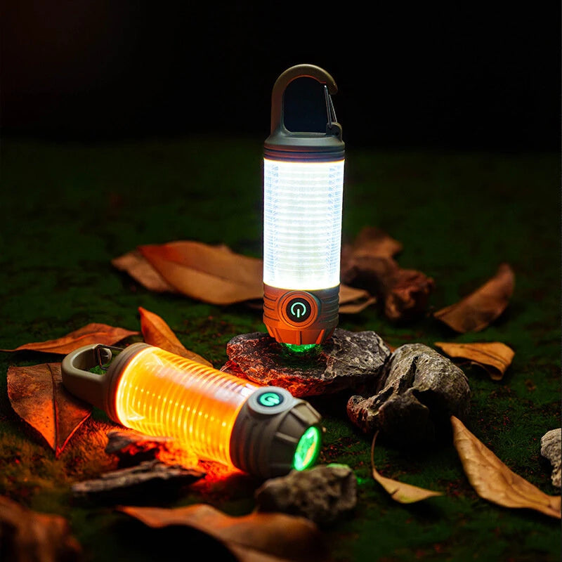 Multi Functional Camping Light Outdoor LED Night Riding Light Rechargeable Flashlight Night Light Waterproof Travel Light