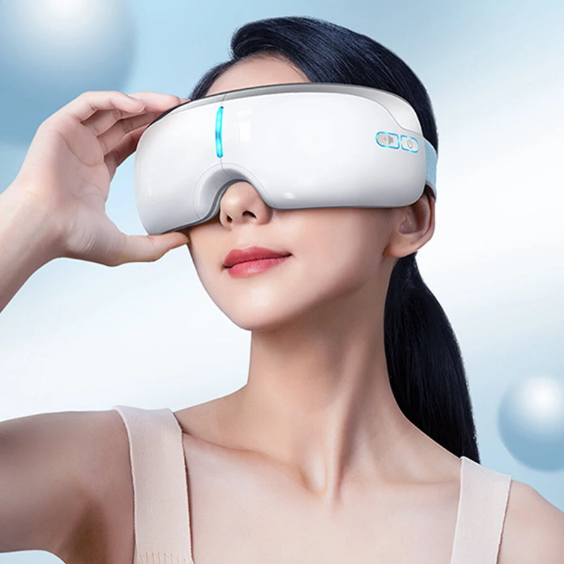 KONKA Foldable Eye Massager with Graphene Heating 3/5 Adjustable Modes 42C Warm Compress USB Rechargeable for Eye Strain Relief