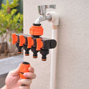 4 Way Garden Hose Splitter Faucet Hose Connector Hose Water Divider With 4 Separate Switches For Outdoor Sprinkler System