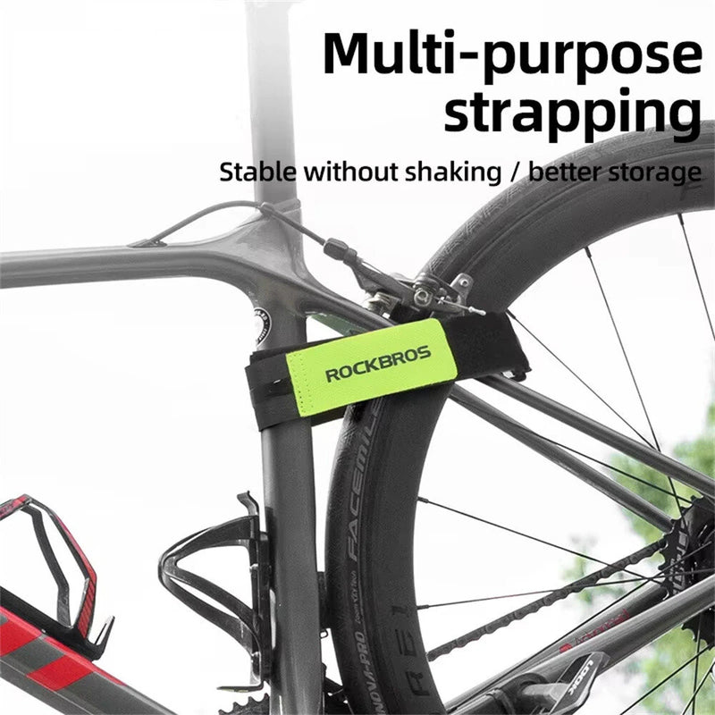 ROCKBROS Multi-Use Adjustable Bicycle Bundle Belt Portable Hook Loop Anti-Slip Outdoor Bundle Luggage Storage Bike Tire Fastening Strap