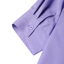 ZANZEA Womens Office Casual Solid Color Long Sleeve Shirts with Pockets Elegant Lapel Button Up Midi Blouse