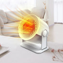 400W Portable Heater Fan Home Heater Heating Heater Shake Head Heater Household Small Electric Heater Desktop for Office Home