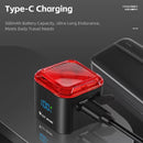 WEST BIKING Smart Brake Sensing Bicycle Taillight LED Digital Power Display Auto-stop Type-C 1100mAh Long Endurance Portable Bike Back Light for MTB Bike Road Bike Scooter