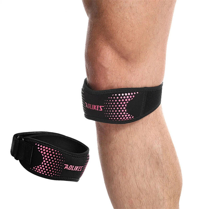AOLIKES 1PCS Adjustable Knee Pad Knee Pain Relief Patella Stabilizer Support for Hiking Football Basketball Running Sport