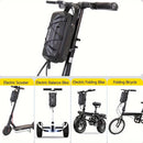 WILD MAN 2L EVA Hard Shell Scooter Handlebar Bag Waterproof Large Capacity Reflective Quick Release Handlebar Bag for Bike Electric Scooter Motorcycle