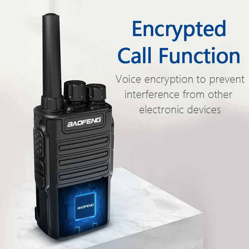 Baofeng BF-V8 Walkie Talkie 5W 16 Channels Long Range 1-8KM 1500mAh Battery Voice Encryption Type-C Charging Walkie Talkie