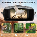 IPRee High Definition Infrared Night Vision 10X Zoom Digital 5K  60MP Outdoor Telescope Camera for Hunting Camping