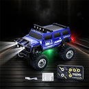TRASPED HG4-221/222 RTR 1/64 2.4G Mini RC Car Alloy Shell Hummer Off-Road Climbing Truck Support App Remote Controlled LED Light Simulated Vehicle Three Speed Cruise Control Desktop Toys Model Collection Gift For Boys