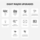 NV3280 Full-Color Night Vision Binoculars Digital Infrared Telescope with 10X Optical Zoom Large Screen Waterproof Outdoors Telescopes for Hunting