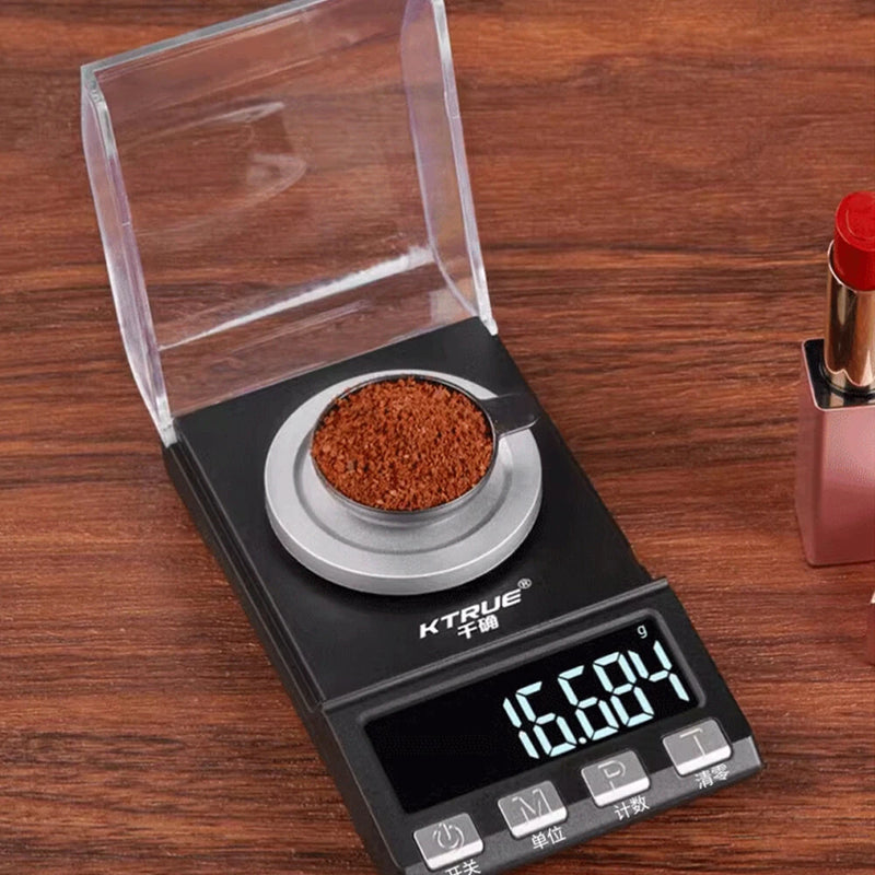 Portable High Precision Multifunction Digital Measuring Scale Jewelry Powder Weighing LCD Display 0.001g Accuracy 50g Range USB AAA Battery