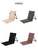 Folding Chair New Lightweight Foldable Beach Chair With Backrest Camping Seat Outdoor Beach Garden Lounger Portable Chair Floor Mat Lawn Chair