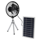 Solar Power Fan Exhaust with Monocrystalline Photovoltaic Panel Compact Portable Waterproof 15W Power Output USB-C USB-A DC Output Interfaces Ideal for Camping and Outdoor Activities