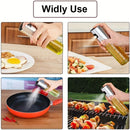 2 Pieces Cooking Oil Sprayer Olive Oil Kitchen Oil Spray Bottle Portable Kitchen Dispenser for Air Fryer Baking Salad Grilling Baking Olive Oil