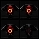 ROCKBROS Q5 Smart Auto Brake Sensing Bicycle Taillight Vibration Sensor Wake-up IPX6 Waterproof USB Charging Bike Rear Light for Night Riding