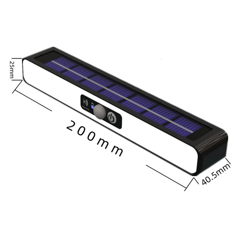 IPRee Outdoor LED Solar Clip-On Landsca Lights Waterproof Street Lantern Motion Sensor Wall Light For Garden Garage Courtyard Staircase Lighting Lamp