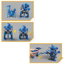 2PCS Byjarda VS0301 Hydraulic Boxing Battle Fighting Dinosaur DIY Assembled Remote Control Robot Car Vehicle Model Desktop Games Toys