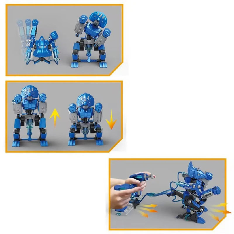 2PCS Byjarda VS0301 Hydraulic Boxing Battle Fighting Dinosaur DIY Assembled Remote Control Robot Car Vehicle Model Desktop Games Toys