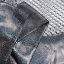 INCERUN Mens Tshirt Fashion Shiny Mesh Patchwork See Through Fishnet Short Sleeve T-Shirt Summer Cool Short Top