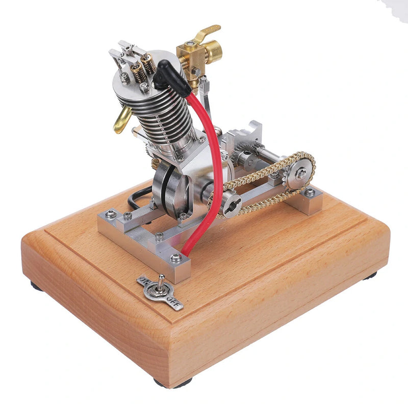 Banggood H09 Mini Hoglet CNC Single Cylinder 4-Stroke Gasoline Engine with Kick Starter for RC Scale Motorcycles