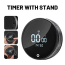 Magnetic LED Digital Timer Stopwatch Alarm Countdown Timer Rotating Volume Adjustment For Kitchen Cooking Learning