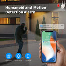 Hiseeu WHD205 5MP WIFI PTZ HD Camera Full Color Night Vision Human Motion Two-Way Audio IP66 Weatherproof IP Surveillance Camera for Outdoor Security