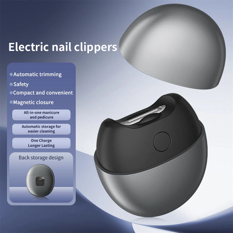 Portable USB Rechargeable Electric Nail Clippers M5 Safe Low Noise Type-C Charging for Home Travel Use