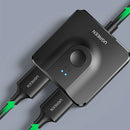 UGreen CM311 4K@60Hz HDMI Switch with 3.3FT HDMI Cable 2 in 1 Out/1 in 2 Out Bidirectional HDMI Splitter Switcher for HDTV Monitor Projector Laptop Switch