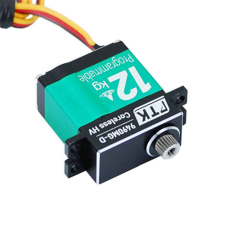 PTK 9490 MG-D 9g 12KG High Torque Stainless Steel Gear Waterproof Coreless Digital RC Servo for Fixed Wing Car and Aircraft Model