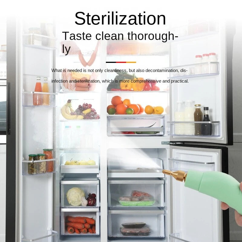 1500W 220V High Temperature Steam Cleaner 1300ml Tank Water 15s Quick Heating Steam Cleaner for Kitchen Air Conditioner Cleaning-EU Plug