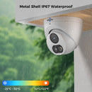 Hiseeu 8MP/12MP PoE IP Camera Human Detect Two Way Audio Color Night Vision ONVIF IP67 Waterproof CCTV Security Cameras