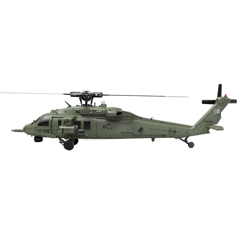 Eachine E200S UH-60 2.4G 6CH 3D 6-Axis Gyro Dual Brushless Motor 1:47 Scale Flybarless RC Helicopter BNF / RTF