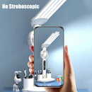 Multifunctional Desk Clock 4 Heads LED Eye Protection Desk Lamp with Intelligent Display Touch Control 80LEDs 3 Light Modes Stepless Dimming USB Rechargeable Design for Office Home Reading