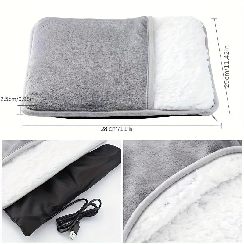 TENGOO Heating Pad for Feet Heating Pad for Men USB Heating Pads Electric Heated Foot Warmers for Women And Men Washable Foot Heating
