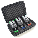 ZANLURE Fishing Alarm Kit 3PCS Water Resistant Blue LED Swinger Bite Alarm Set for Fishing