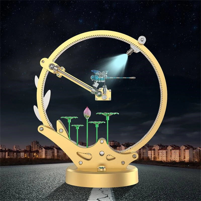 TECHING Flying Dragonfly Sculpture 3D Metal Model DIY Assembly Kit Excellent STEAM Educational Science Discovery Toys Kids Children Gift
