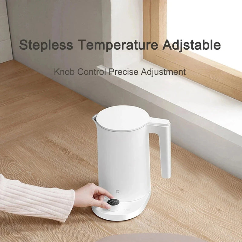 XIAOMI Mijia Constant Temperature Electric Kettle 2 Pro Smart LED Screen Display Stepless Temperature Adjustable 1800W High Power