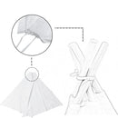 1.35M-1.8M Baby Tents Teepee Durable&Quality Cotton Canvas Triangle Tent Kids Playhouse Pretend Indoor/Outdoor Play Tent Decoration House Game Gift